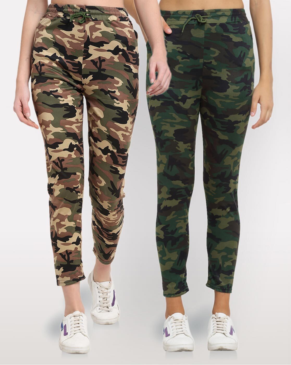 Buy Olive Trousers & Pants for Women by IVOC Online | Ajio.com