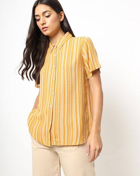 Buy Mustard Yellow Shirts for Women by 
