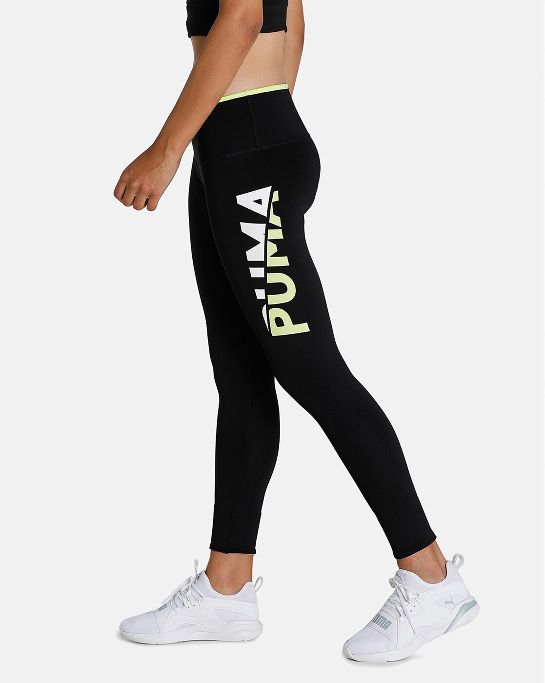 Brand Print Ankle-Length Leggings