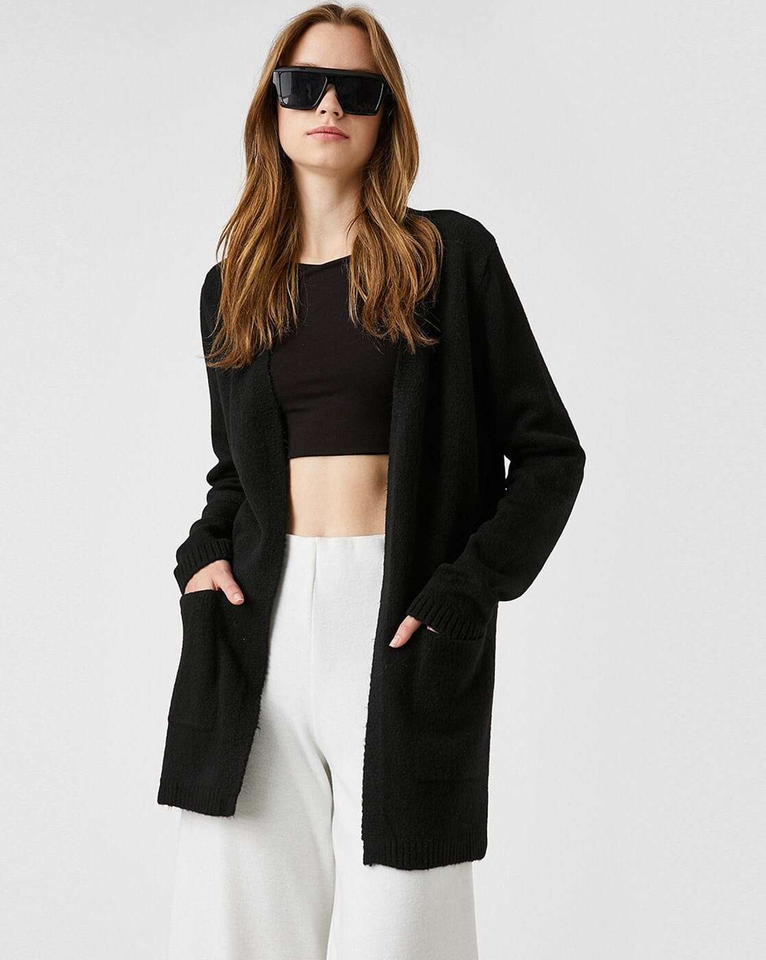 Cardigan Myer Basque Knitwear Long Line Cardigan Australia New