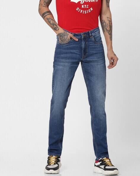 Jack & Jones Low-Rise Washed Skinny Fit Jeans