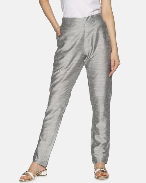 Textured Pant with Pocket & Back Elastic Price in India