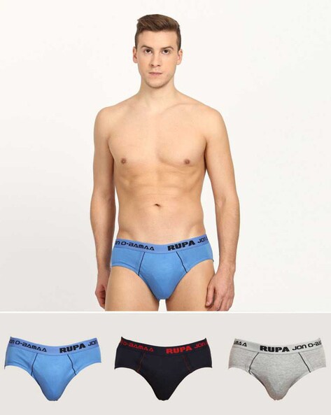 Buy Multicoloured Briefs for Men by RUPA JON Online