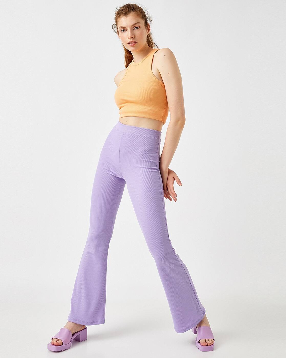 Buy Lilac Trousers \u0026 Pants for Women by 