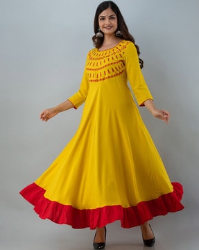 Yellow colour ki store dress