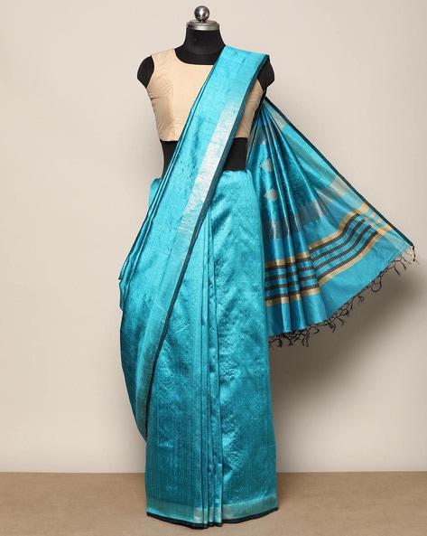 Maharani - महारानी Maheshwari Handloom Tussar Silk Saree