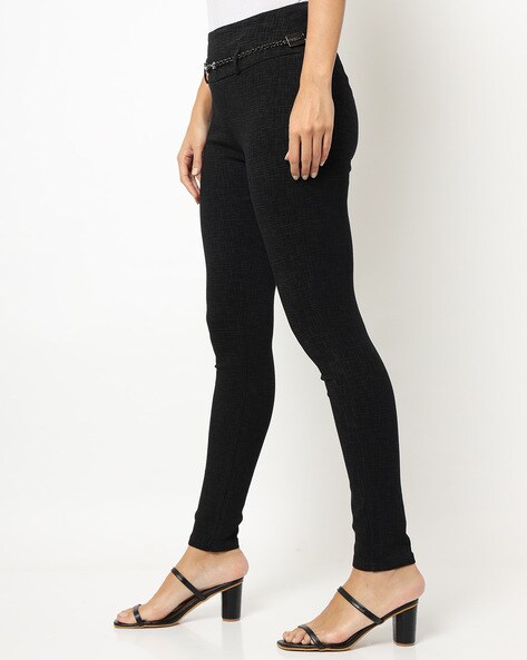 Womens Black Jeggings