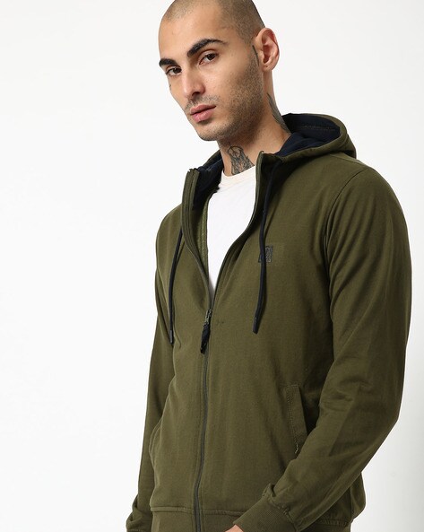 mens hooded zip up fleece