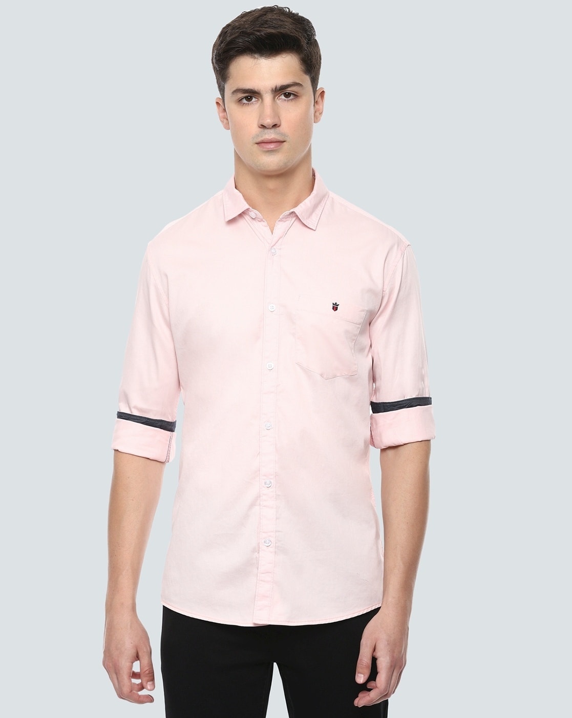 Buy Louis Philippe Peach Shirt Online - 809060