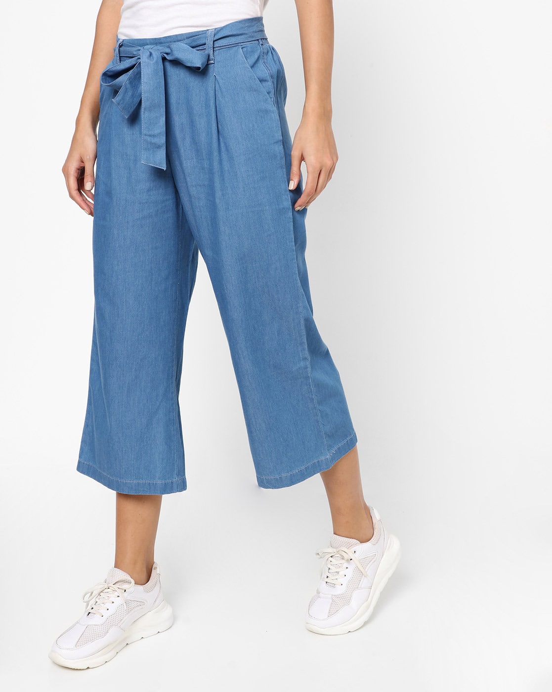 Buy Blue Trousers \u0026 Pants for Women by 