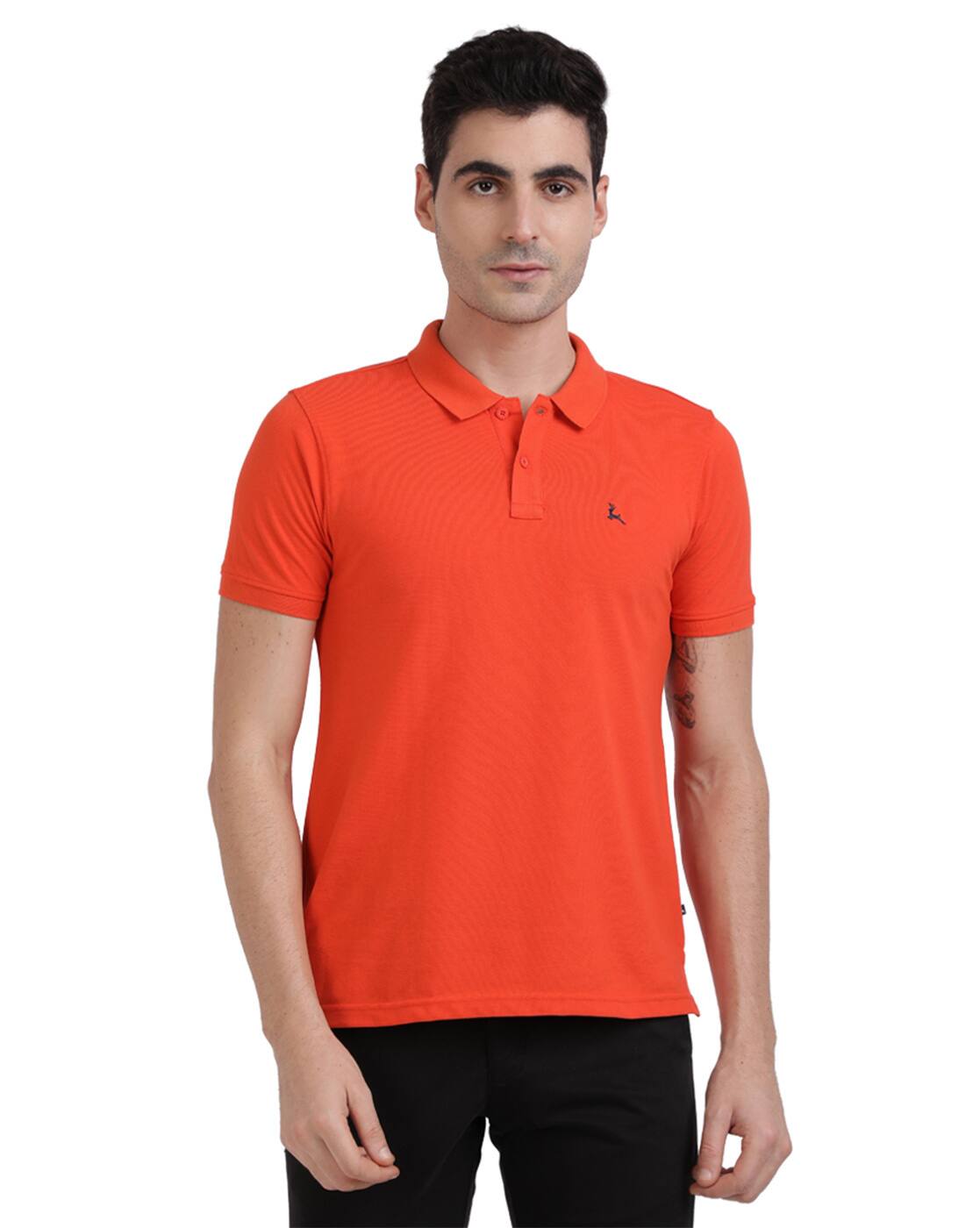 Buy Orange Tshirts for Men by PARX 