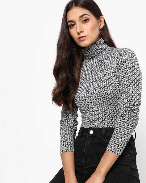 polo neck top