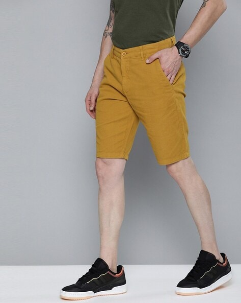 Yellow khaki sale shorts