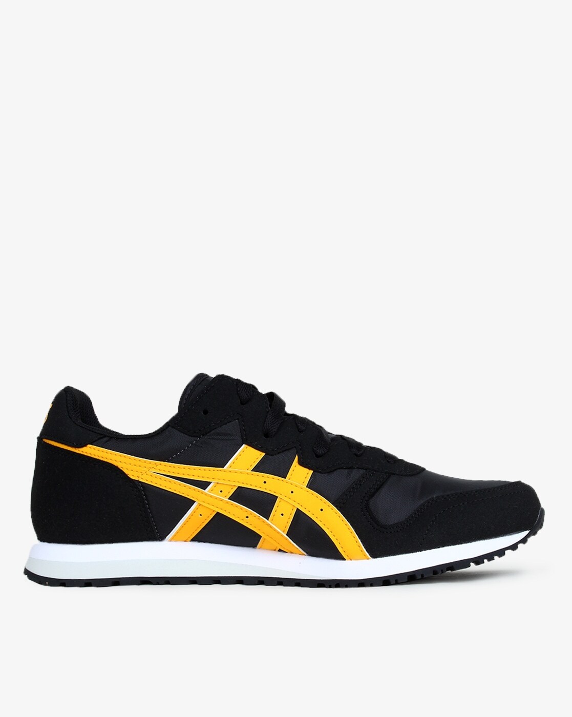 asics casual shoes black