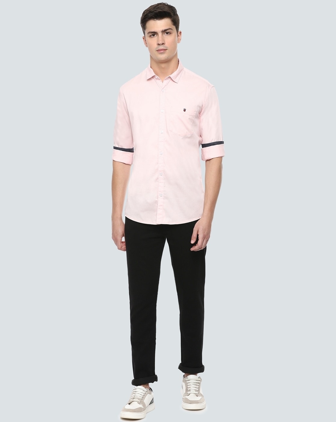 Buy Louis Philippe Peach Shirt Online - 809060