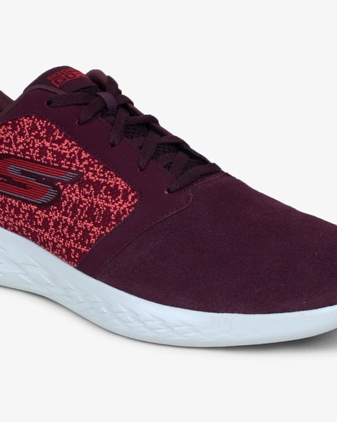Buy Burgundy Sports Shoes for Men by Skechers Online