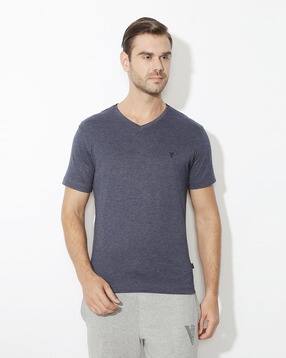 van heusen Cotton V-neck T-shirt-picture-15
