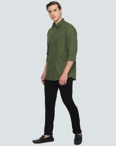 Buy Olive Green Shirts for Men by LOUIS PHILIPPE Online