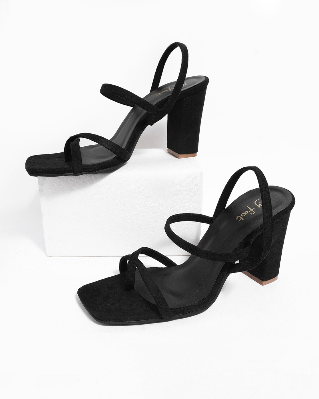 Black sandals best sale heels comfortable