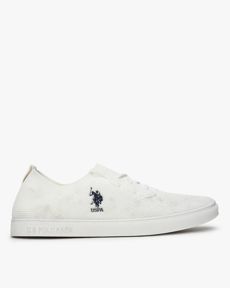 us polo assn knitted lace up casual sneakers