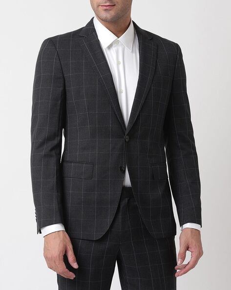 Hugo Boss Mens Regular Fit Stretch Wool Suit 
