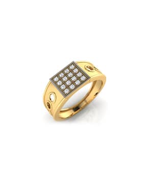 iski uski Ratti Gold Diamond Mens Ring-picture-18