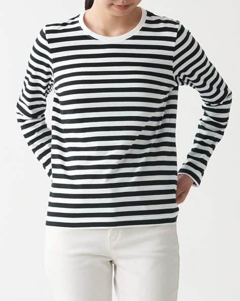 Jersey Long Sleeves Crew-Neck T-Shirt