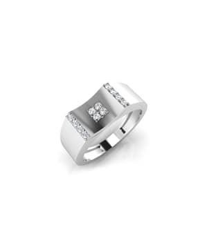 iski uski Roger Gold Diamond Mens Ring-picture-17