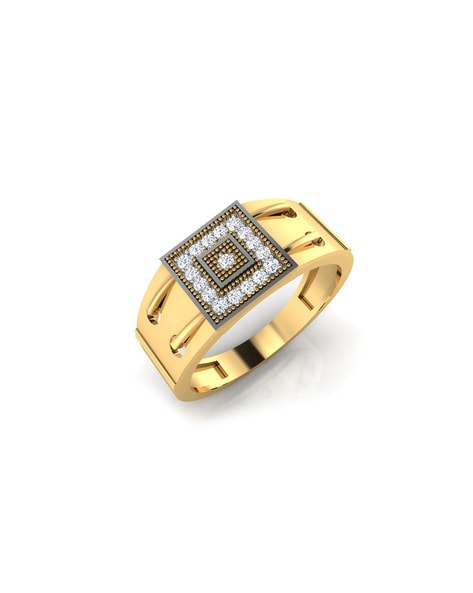 Buy Men's Yellow Gold Finger Ring Online | ORRA