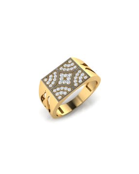 iski uski Tipsy Gold Diamond Mens Ring-picture-26
