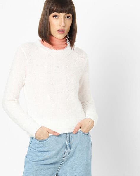 Buy White Sweaters u0026 Cardigans for Women by Fig Online | Ajio.com