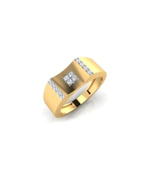 iski uski Rossy Gold Diamond Mens Ring-picture-48