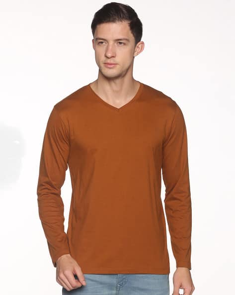 Buy Brown Tshirts for Men by BLACK RADIO Online - Main Image