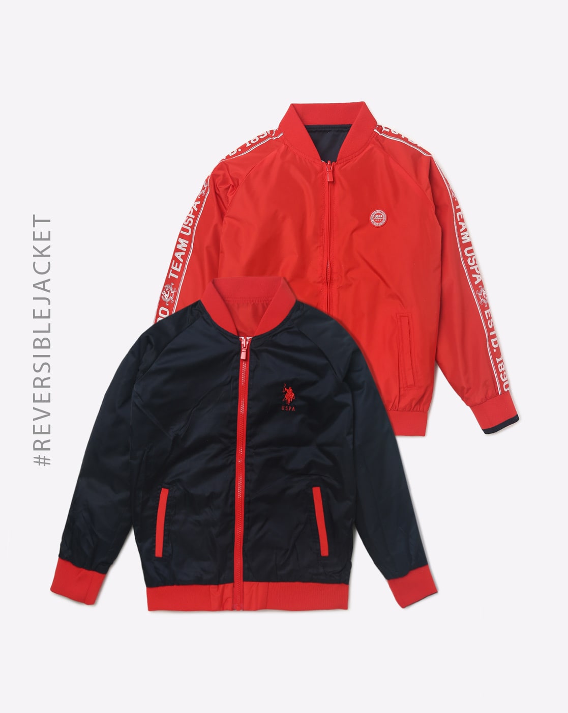 Us polo reversible 2025 bomber jacket