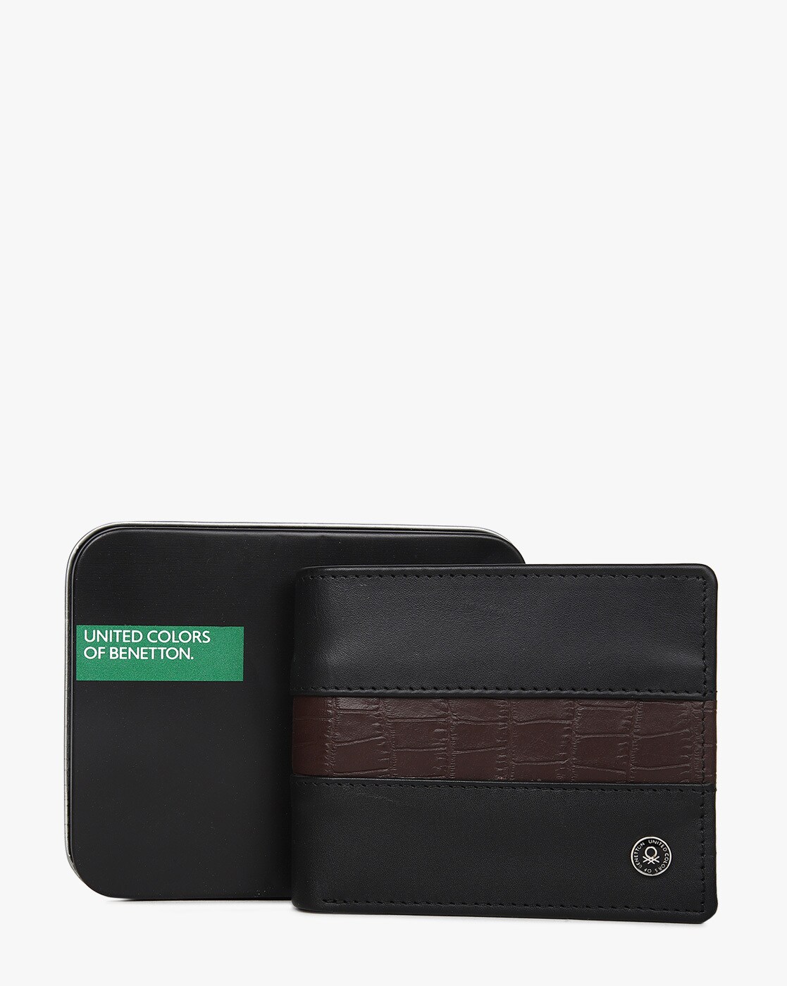 buy black wallets for men by united colors of benetton online ajio com