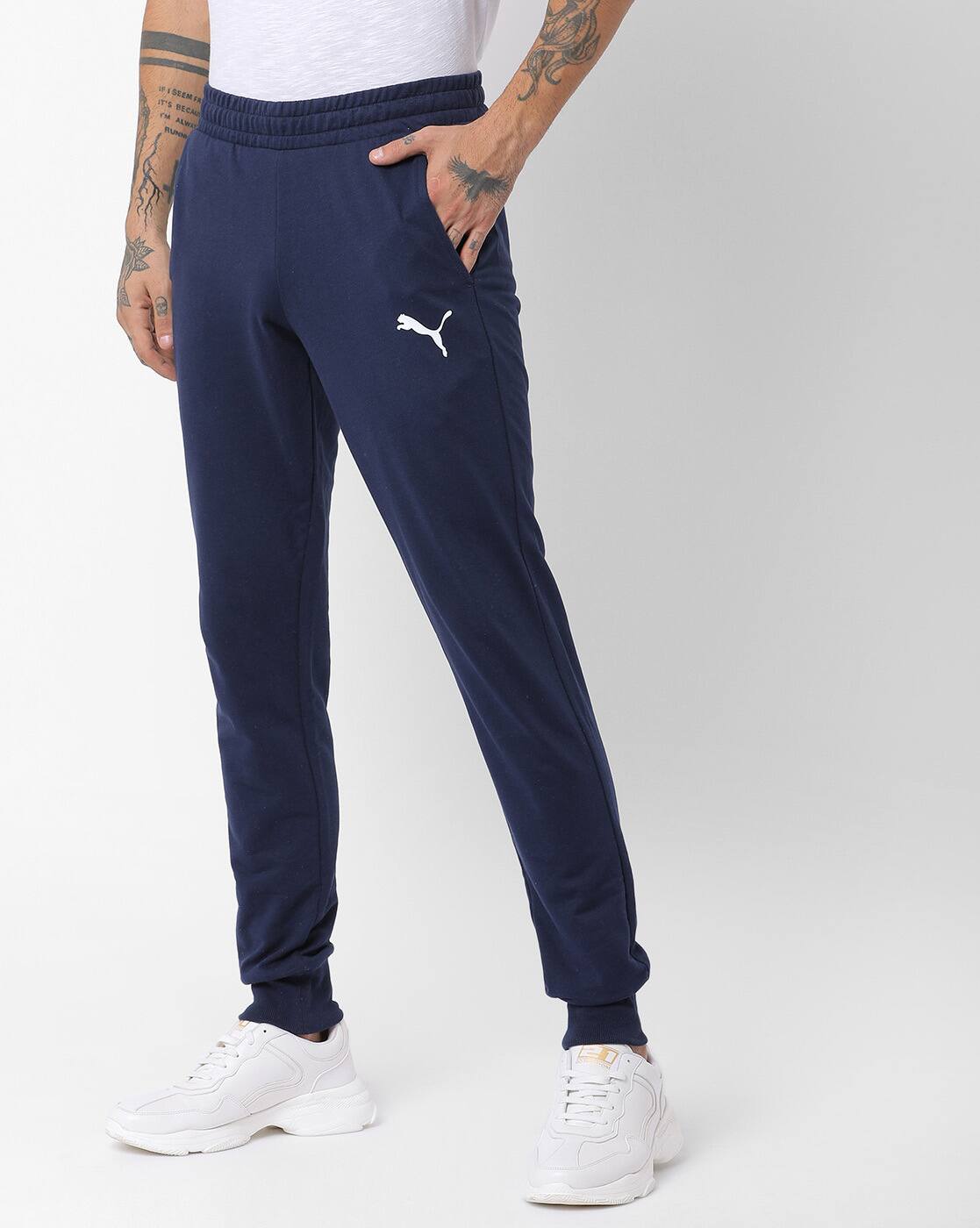 Buy Navy Blue Track Pants for Men by 