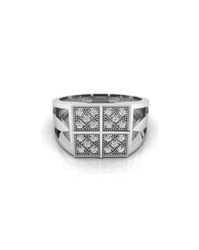 iski uski Yukta Gold Diamond Mens Ring-picture-19