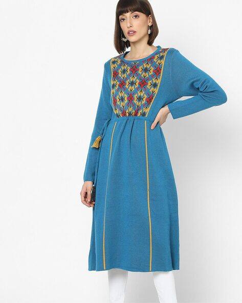 Buy Blue Sweaters u0026 Cardigans for Women by American Eye Online | Ajio.com