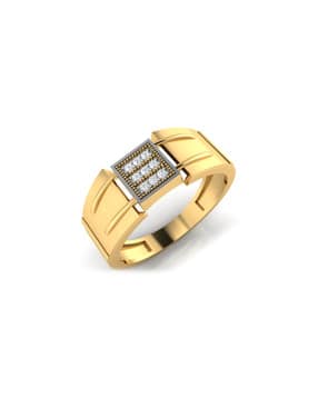 iski uski Vishakha Gold Diamond Mens Ring-picture-50