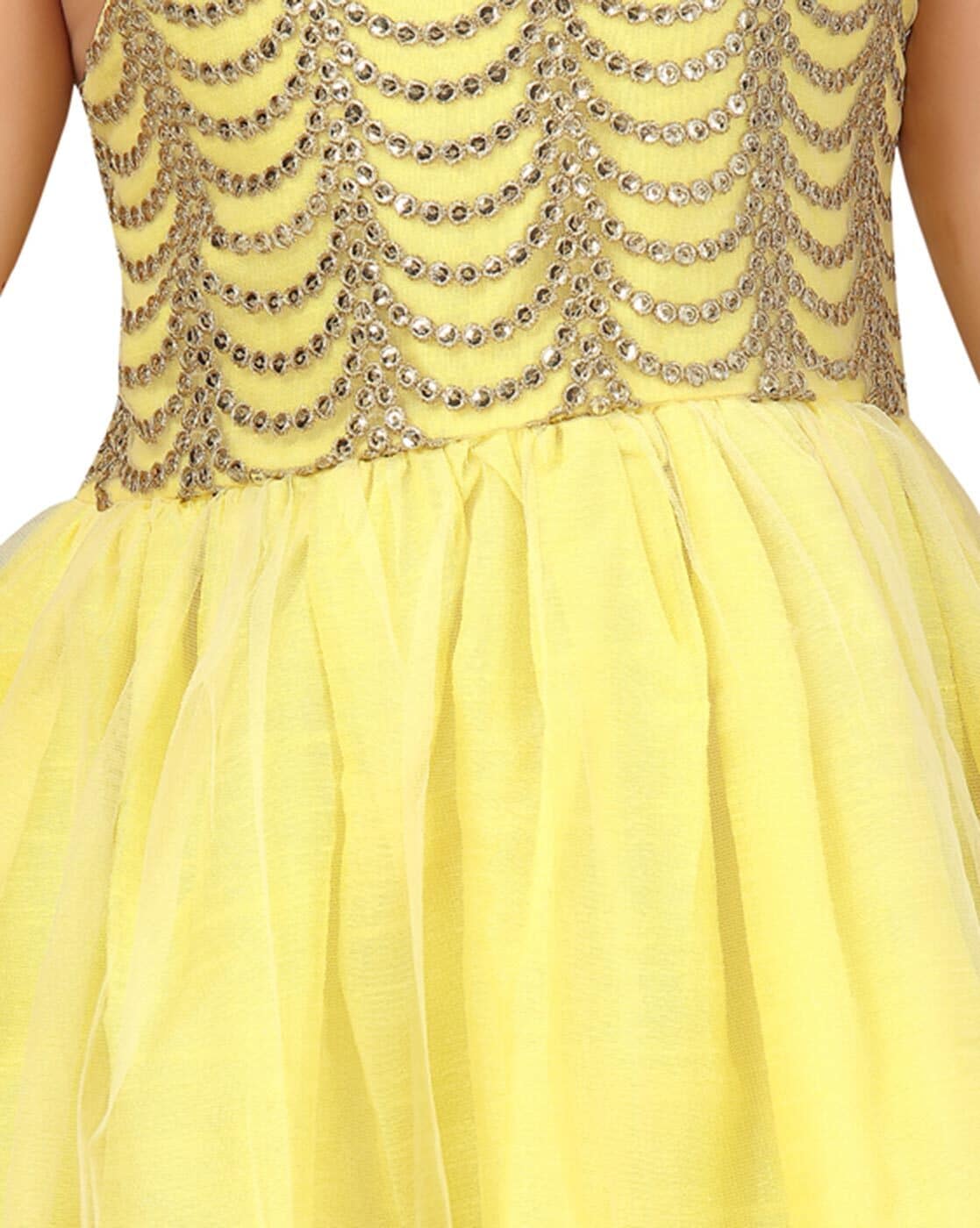 Lace dress - Yellow - Kids | H&M IN