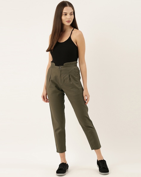 Buy Green Trousers & Pants for Women by The Dry State Online