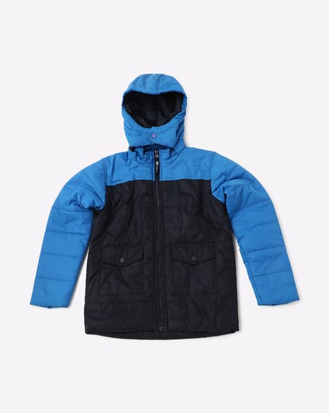 Zip-Front Bomber Jacket with Detachable Hood view 2