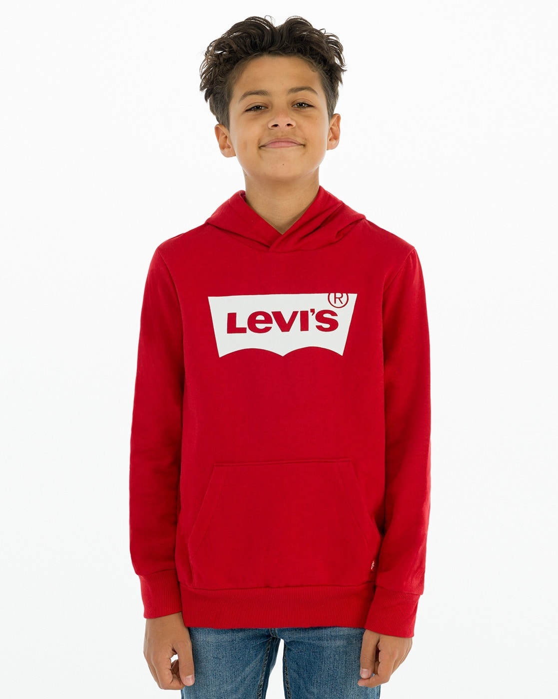 red levis sweatshirt