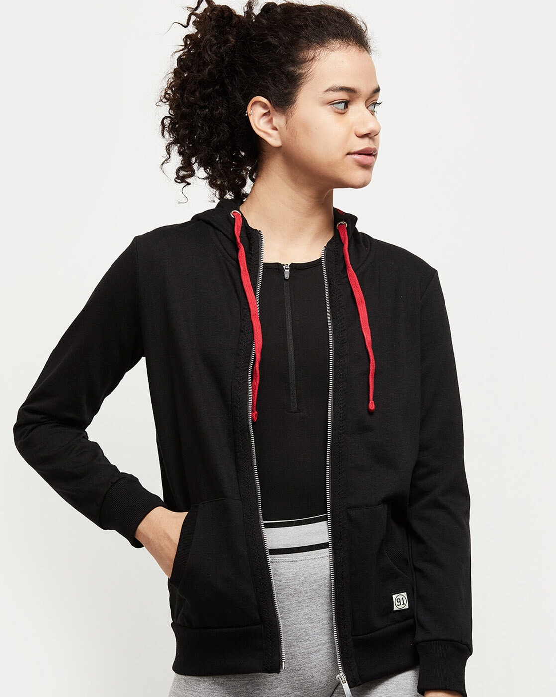 Buy Women Black Solid Jacket Online in India - Monte Carlo