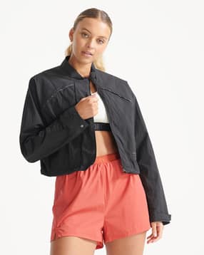 superdry Run Cropped Weatherproof Zip-Front Jacket-picture-19