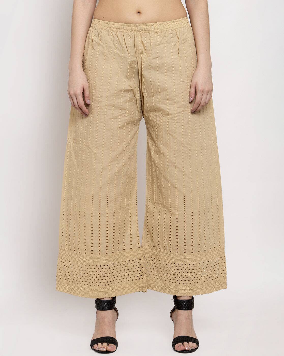 Buy Beige Trousers \u0026 Pants for Women by 