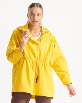 womens bright raincoat