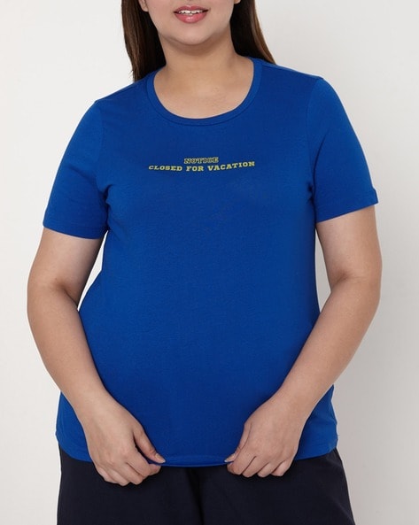 Buy Blue Tshirts for Women by Vero Moda Curve Online