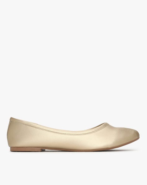 New women's shoes ballet flat ballerina synthetic casual summer blink bow beige