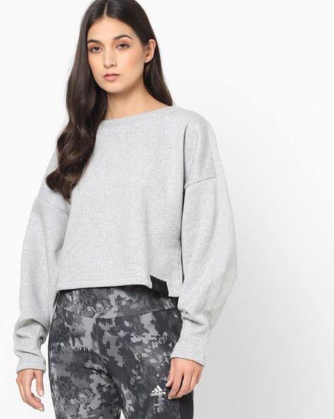 Buy Grey Sweatshirt Hoodies for Women by ADIDAS Online